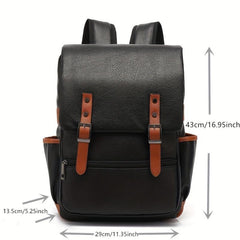 Anti-theft Men's Backpack for Business Travel, Flip Cover Design