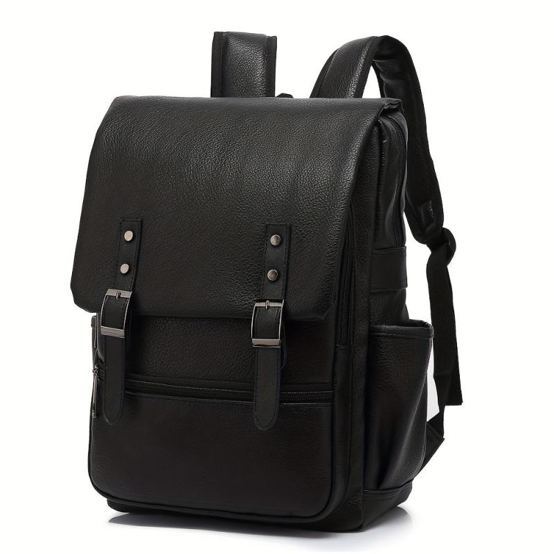 Anti-theft Men's Backpack for Business Travel, Flip Cover Design