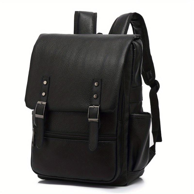Anti-theft Men's Backpack for Business Travel, Flip Cover Design