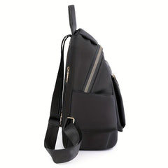 Casual Flower Embroidery Backpack Lightweight Waterproof Oxford Cloth