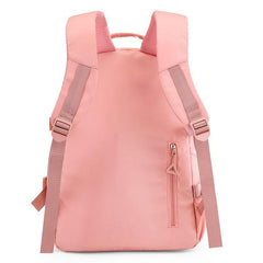 Ultralight Plaid Pattern Backpack with Badges for Girls