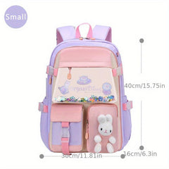 Princess Style Little Rabbit Doll Backpack With Colorful Sequins for Girls