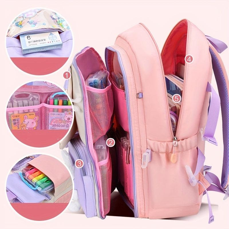 Princess Style Little Rabbit Doll Backpack With Colorful Sequins for Girls