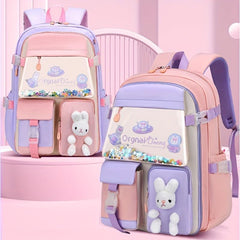 Princess Style Little Rabbit Doll Backpack With Colorful Sequins for Girls