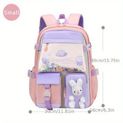 Princess Style Little Rabbit Doll Backpack With Colorful Sequins for Girls