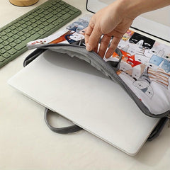 Kittens Pattern Laptop Bag Soft Surface Protective Cover 38.1cm