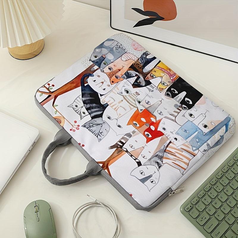 Kittens Pattern Laptop Bag Soft Surface Protective Cover 38.1cm