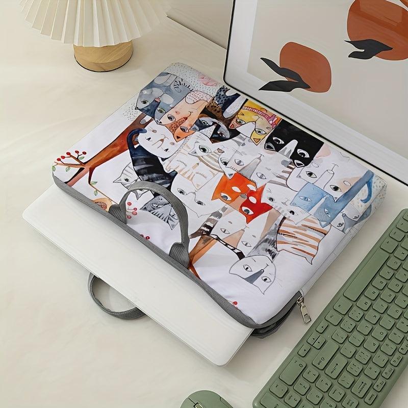 Kittens Pattern Laptop Bag Soft Surface Protective Cover 38.1cm