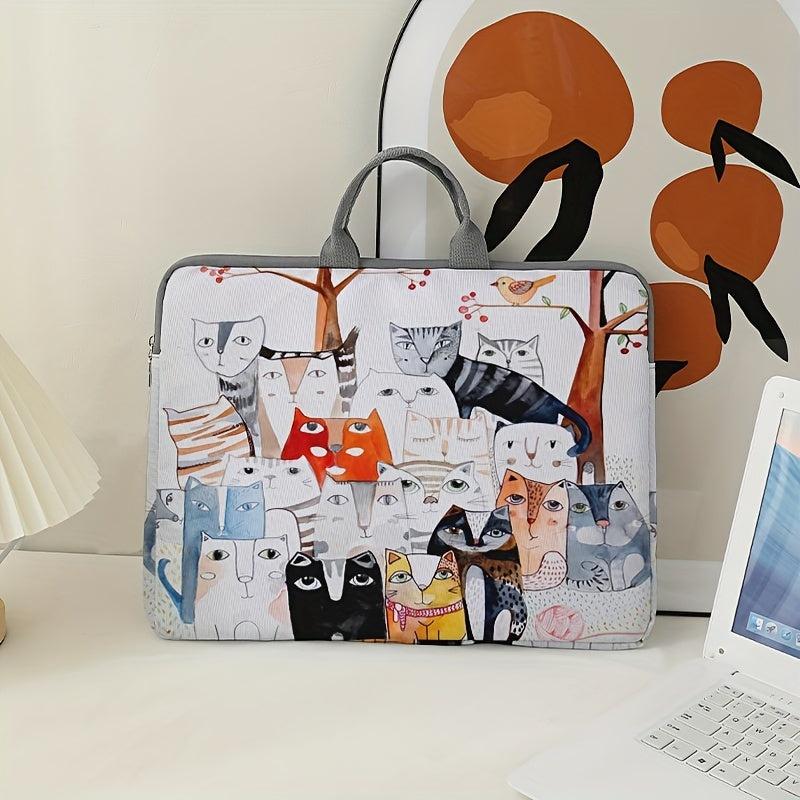 Kittens Pattern Laptop Bag Soft Surface Protective Cover 38.1cm