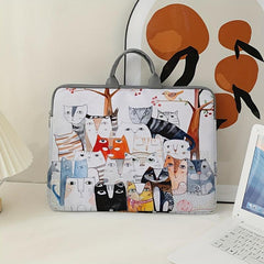 Kittens Pattern Laptop Bag Soft Surface Protective Cover 38.1cm