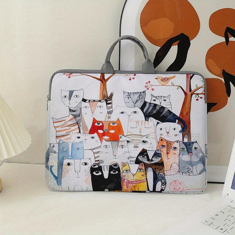Kittens Pattern Laptop Bag Soft Surface Protective Cover 38.1cm