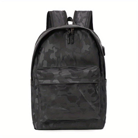 Men's Laptop Backpack USB Charging Port Travel Bag