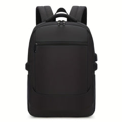 Men's Oxford Bag with USB Charging Port, Large Capacity, Water-Resistant