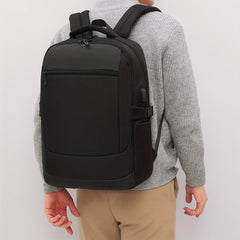 Men's Oxford Bag with USB Charging Port, Large Capacity, Water-Resistant