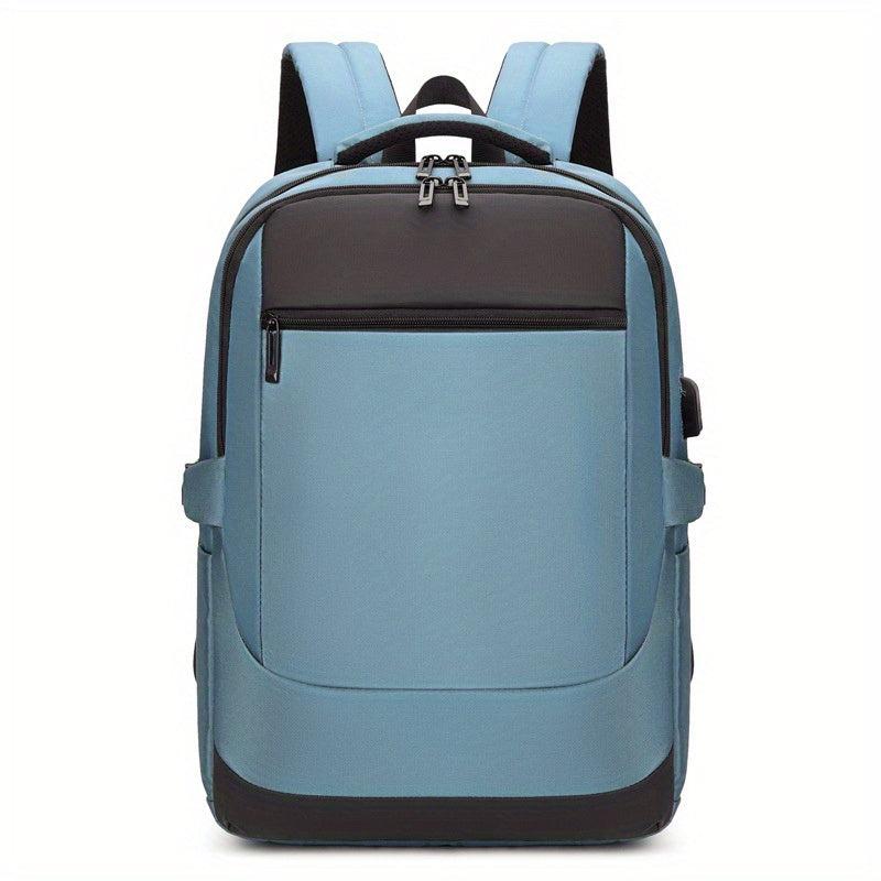 Men's Oxford Bag with USB Charging Port, Large Capacity, Water-Resistant