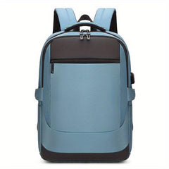 Men's Oxford Bag with USB Charging Port, Large Capacity, Water-Resistant