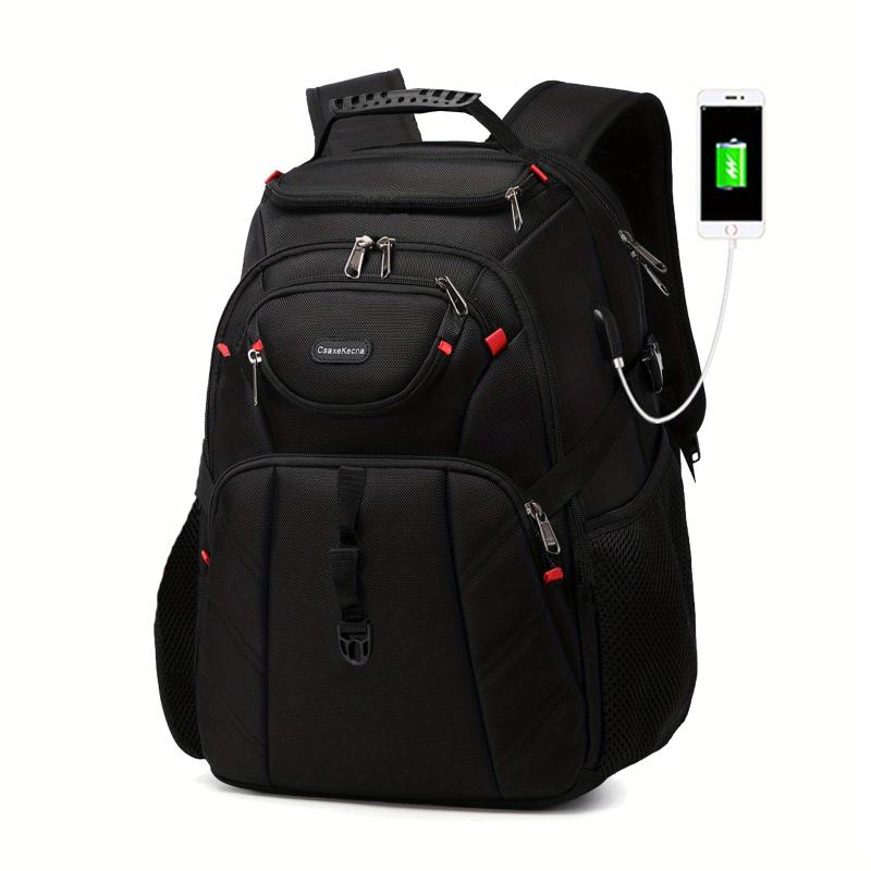Large Capacity Waterproof Laptop Backpack USB Charging Port