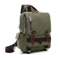 Canvas One Shoulder Travel Backpack