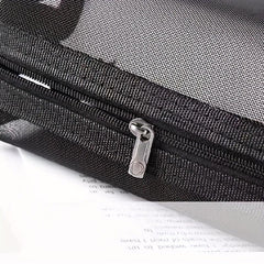 Portable Mesh Large Capacity Cosmetic Bag Travel Cosmetic Storage Set