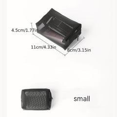 Portable Mesh Large Capacity Cosmetic Bag Travel Cosmetic Storage Set