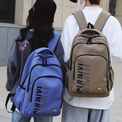 Leisure Outdoor Sports Couple Backpack Water repellent Nylon Fabric
