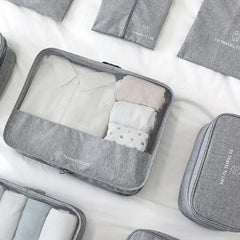 7pcs Travel Storage Bag Clothes Sorting Organizer Luggage Bag