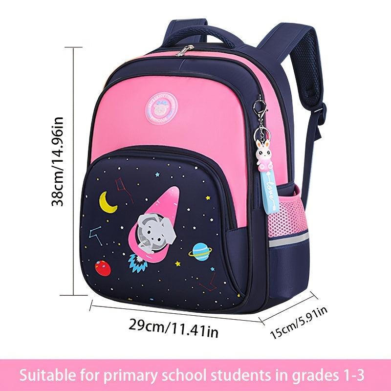Large Capacity Student Backpack Primary School Bag Adjustable Shoulder Bag