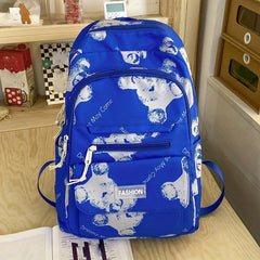 Casual Bear Print School Bag Large Capacity Travel Backpack