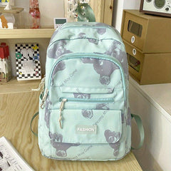Casual Bear Print School Bag Large Capacity Travel Backpack