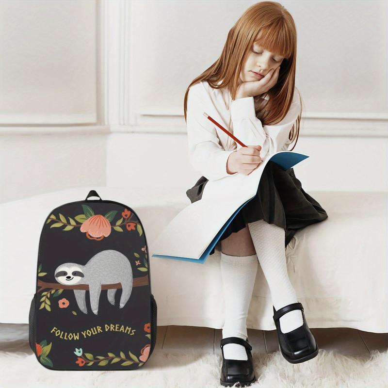 Cute Sloth Dinosaur Backpack for Kids 43 cm