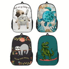 Cute Sloth Dinosaur Backpack for Kids 43 cm