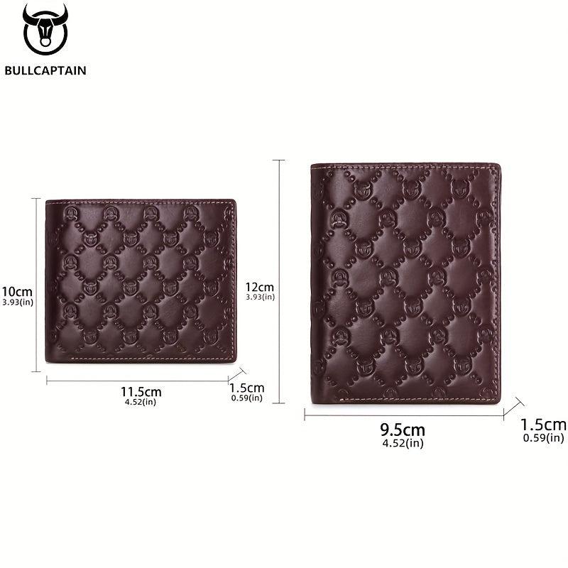 Men's Leather Wallet Vintage Card Driver's Card Holder Large Capacity