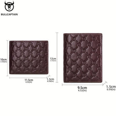 Men's Leather Wallet Vintage Card Driver's Card Holder Large Capacity