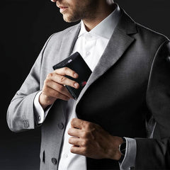 Slim RFID Wallet Money Clip Bifold Leather Wallet