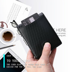 Slim RFID Wallet Money Clip Bifold Leather Wallet