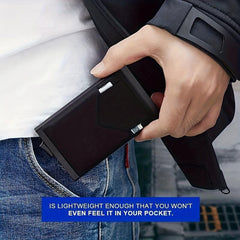RFID Blocking Card Holder Automatic Pop-up Credit Card Holder