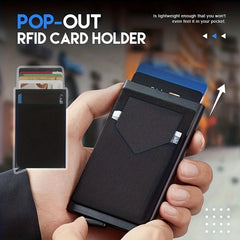 RFID Blocking Card Holder Automatic Pop-up Credit Card Holder