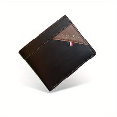 Men's Casual PU Leather Short Wallet with Card Slots