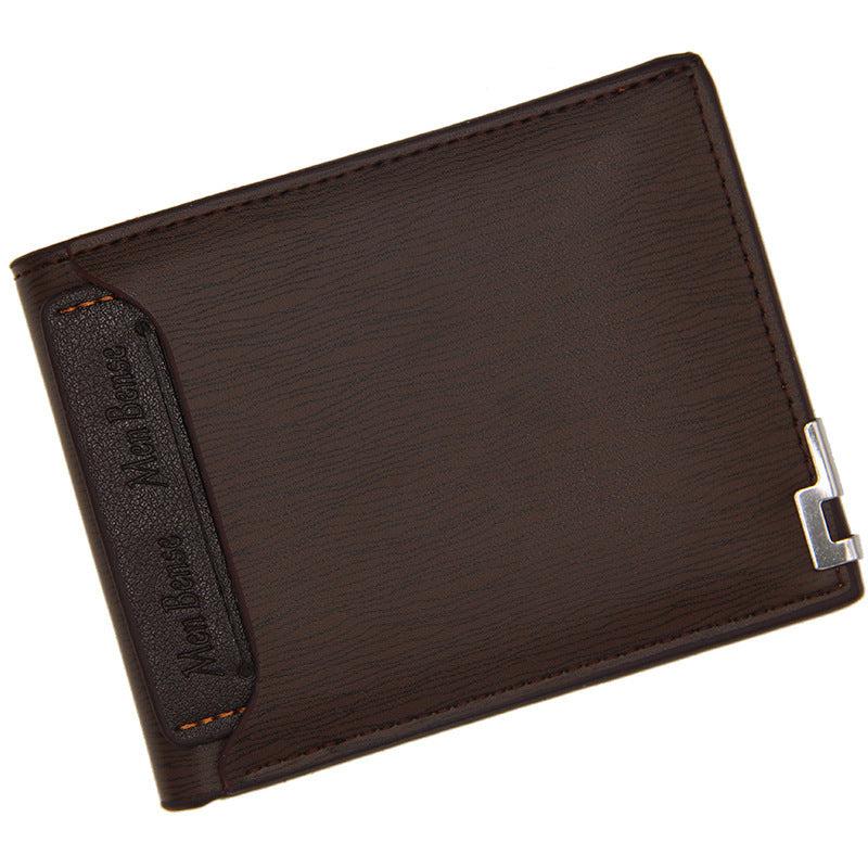 Men's Leather Money Clip Wallet ID Window Card Holder