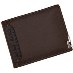 Men's Leather Money Clip Wallet ID Window Card Holder