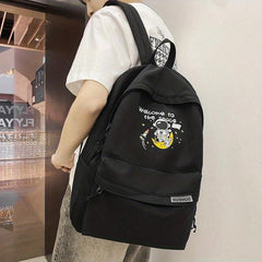 Casual College High School Student Backpack Male Travel Backpack Female