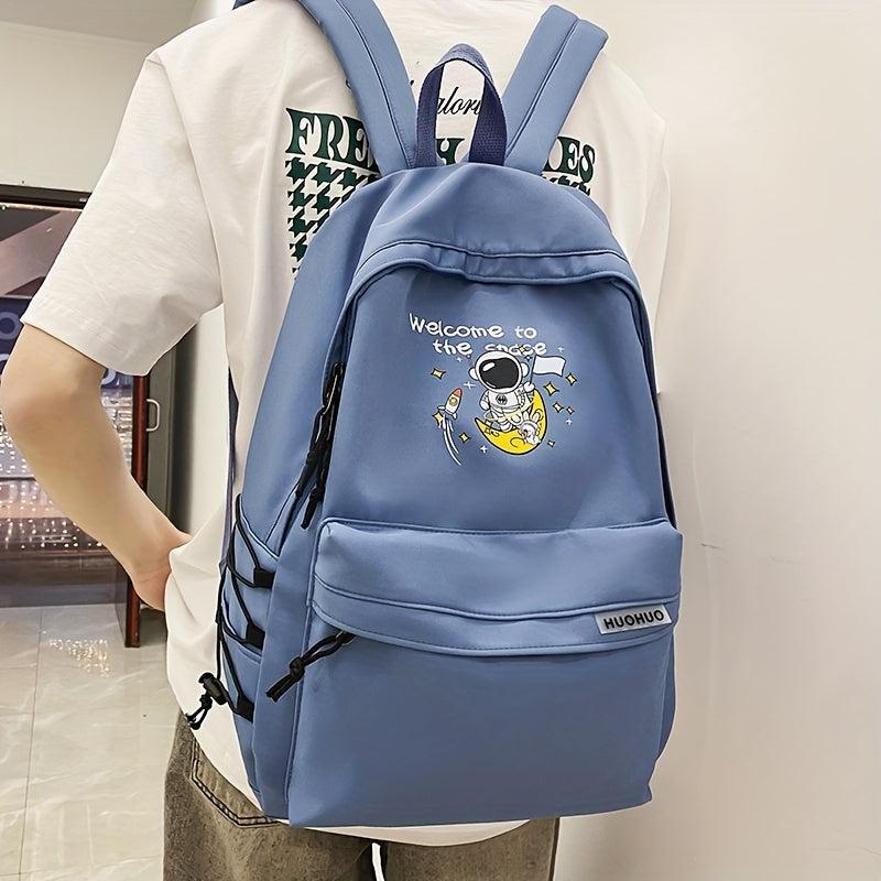 Casual College High School Student Backpack Male Travel Backpack Female