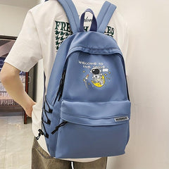 Casual College High School Student Backpack Male Travel Backpack Female