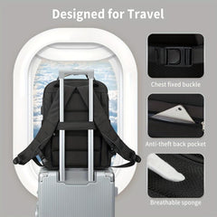 Casual Waterproof Business Computer Backpack Student School Bag
