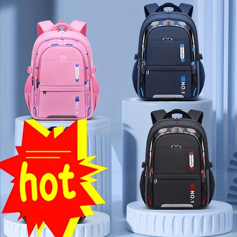 Casual Style Backpack Lightweight Spine Protection School Bag