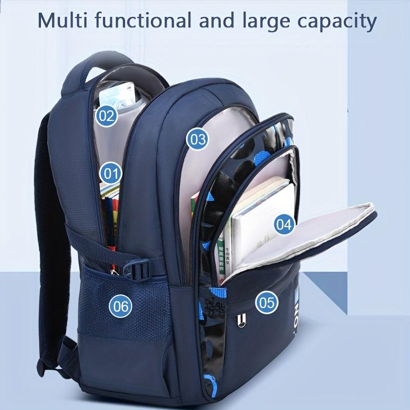 Casual Style Backpack Lightweight Spine Protection School Bag