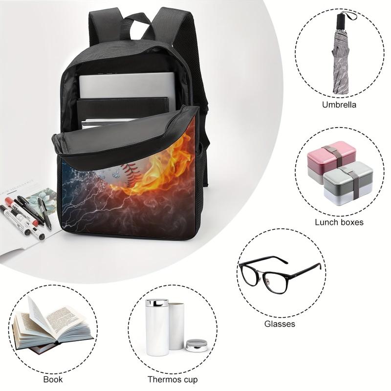 Combustion Pattern School Bags for Man Kid Women