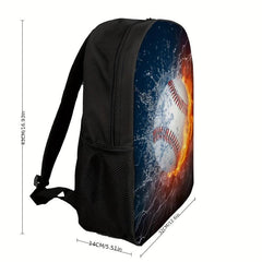 Combustion Pattern School Bags for Man Kid Women