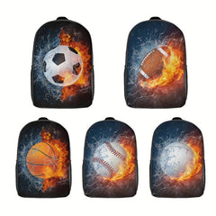Combustion Pattern School Bags for Man Kid Women