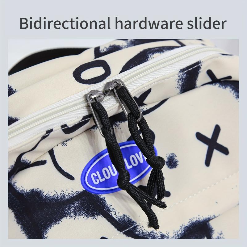 Large Capacity Graffiti Backpack for School and Travel